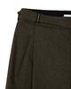 Sinkia Asymmetric Tuck Detail Gurkha Trousers Brown Khaki