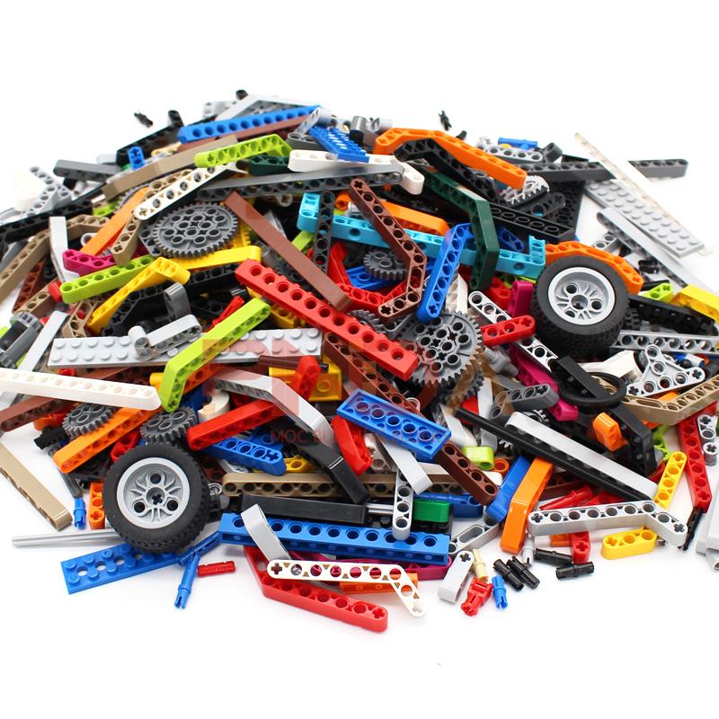 Non-Toxic 1Kg Assemble Technical Parts Accessories Connector Studded Beam Multiple Size Technology Parts Building Blocks Toy For Children