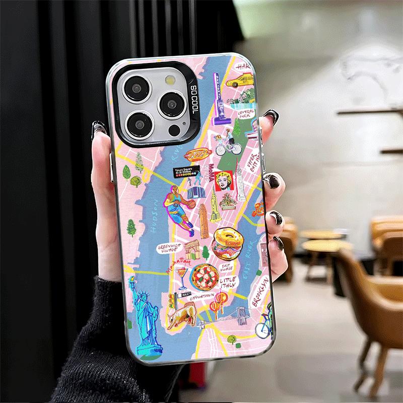 NYC New York City Soft Phone Case for iPhone 15 16 17 Pro Max 17Air 16E 14 Plus 13 12 Mini Shockproof Cover Back Shell