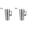 Vehicle Heating Cup 12V/24V Camping Travel Kettle 300ML Water Coffee Milk Thermal Mug Stainless Steel Car Electric Heating Cup
