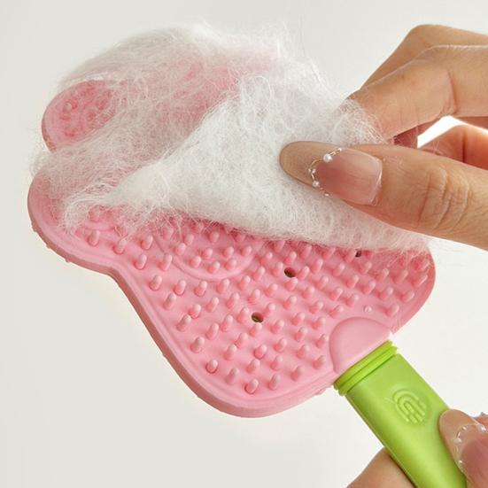 Pet Loose Hair Remover Soft Gentle Cat Grooming Brush Double-sided Loose Hair Catcher Lint Remover for Furniture Clothes Sofa