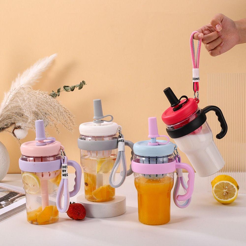 Leak-Proof Water Bottle with Straw Tea Infuser Lucky Belly Cup Sports Water Bottle  Daily Life