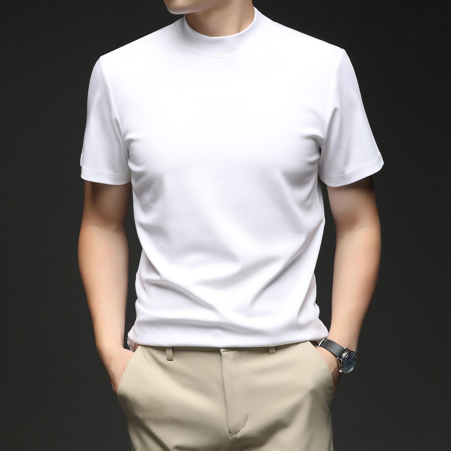 Men s Short Sleeve T-Shirt Regular Fit Autumn Middle-Aged & Young Trendy Loose Fit Top M