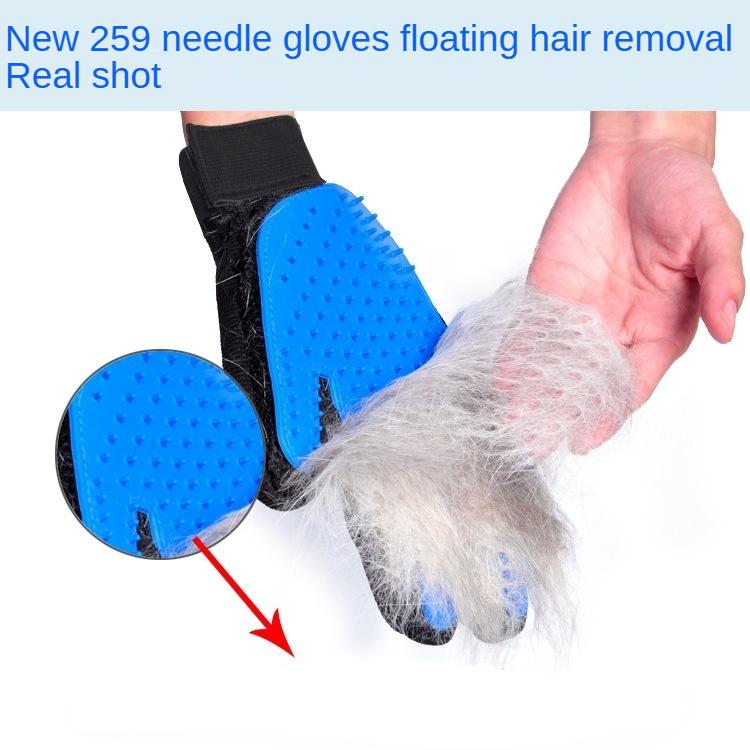 Pet Grooming Glove Soft Pet Hair Remover Gentle Deshedding Brush Glove Deshedding Tool for Cats Dogs Hair Remover Mitt Artifact