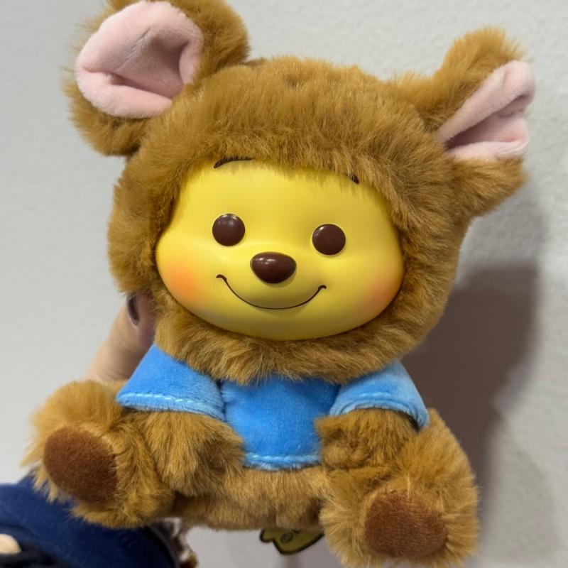 Genuine Winnie The Pooh Blind Boxes Bear Pendant Naughty Party Series Vinyl Toy Cute Model Desktop Ornament Collect 100 Random Trendy Mystery Surprise