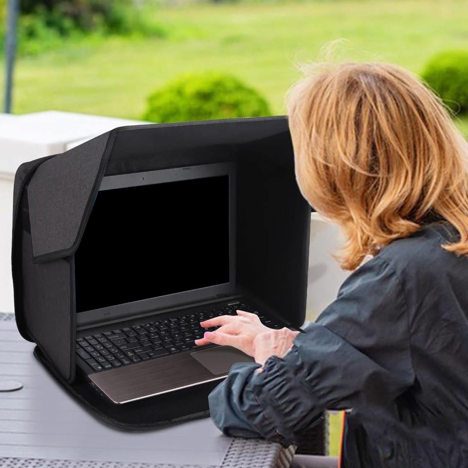 

2 in 1 15inch Laptop and Bag Outdoor Privacy Screen Hood Cover