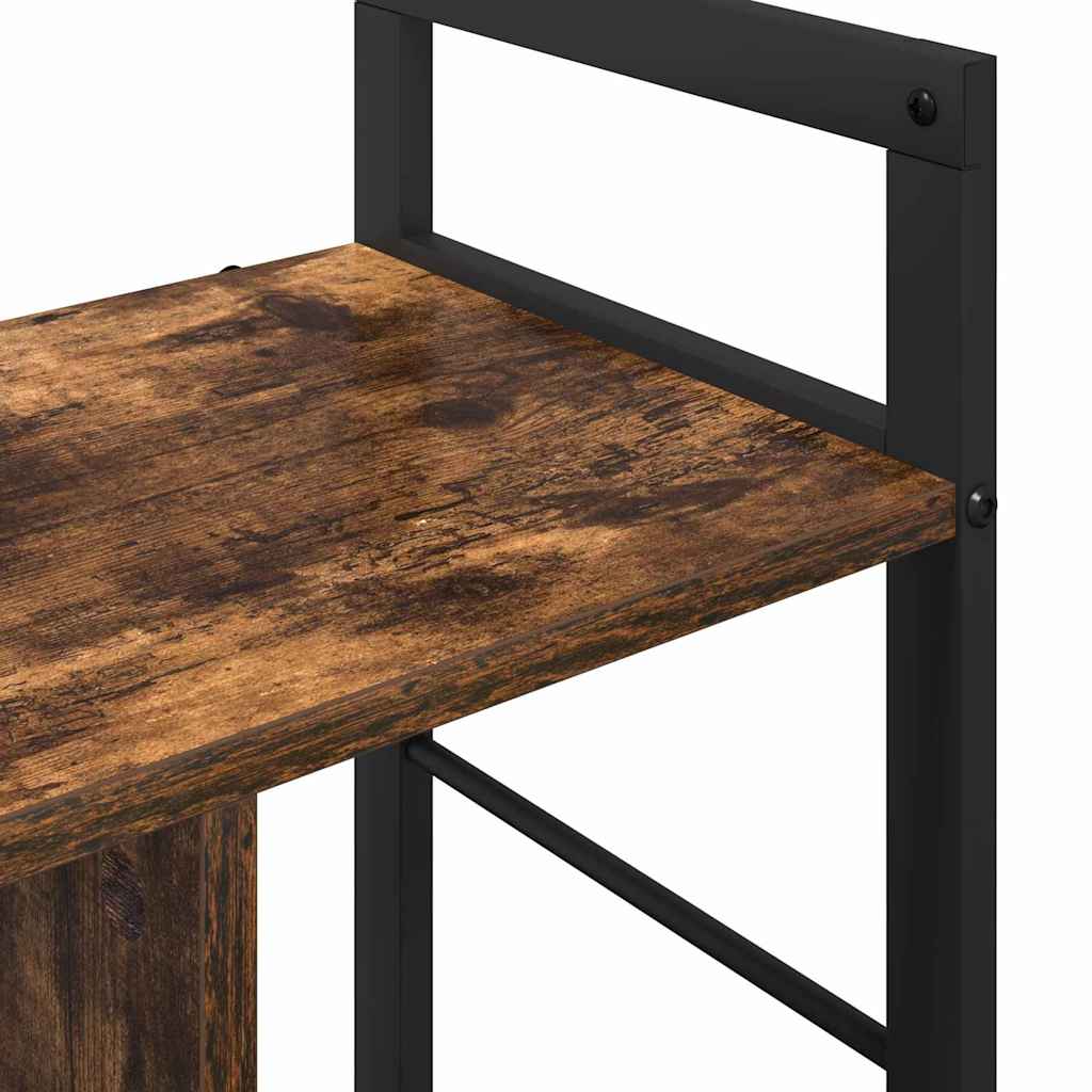 Bookshelf Smoked Oak 75 x 30 x 58.5 cm Wood Based Material