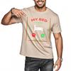 Casual Tshirt Printed Women Short Sleeve Tshirt Daily Wear My Bed Is Calling Decline Accept Comfort Boys Tees Summer Unisex Tees