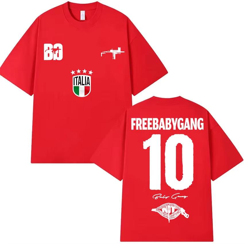 Rapper Baby Gang Tour Album Merch T-Shirts Herren Damen Kleidung Hip Hop T-Shirt Frühling Sommer Hip Hop Freizeit Kurzarm Oberteil