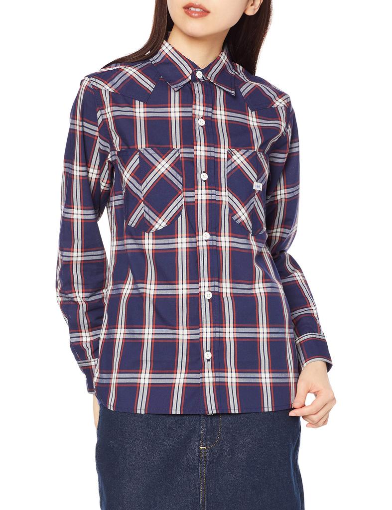 Lee Shirt Navy x Size S Button-Down LCS43006, Girls' White,