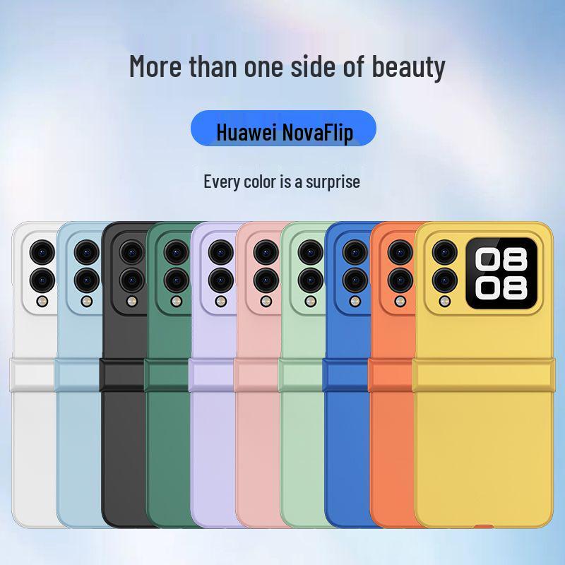 Huawei Nova Flip: Foldable, Skin-Feel, Three-Section Full-Coverage, Drop-Proof Protective Case