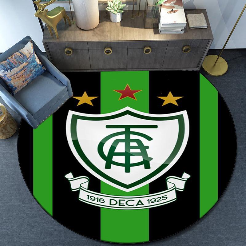 America Futebol Clube Round Rug for Livingroom,Bedroom, Palyroom, Chair Rug, Area rug, Circle Carpet, Large Size Fan Christmas gift