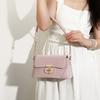 2026 Spring/Summer New Niche High-End Diamond Pattern Underarm Bag Fashionable Baguette Bag Handheld Shoulder Crossbody Small Square Bag