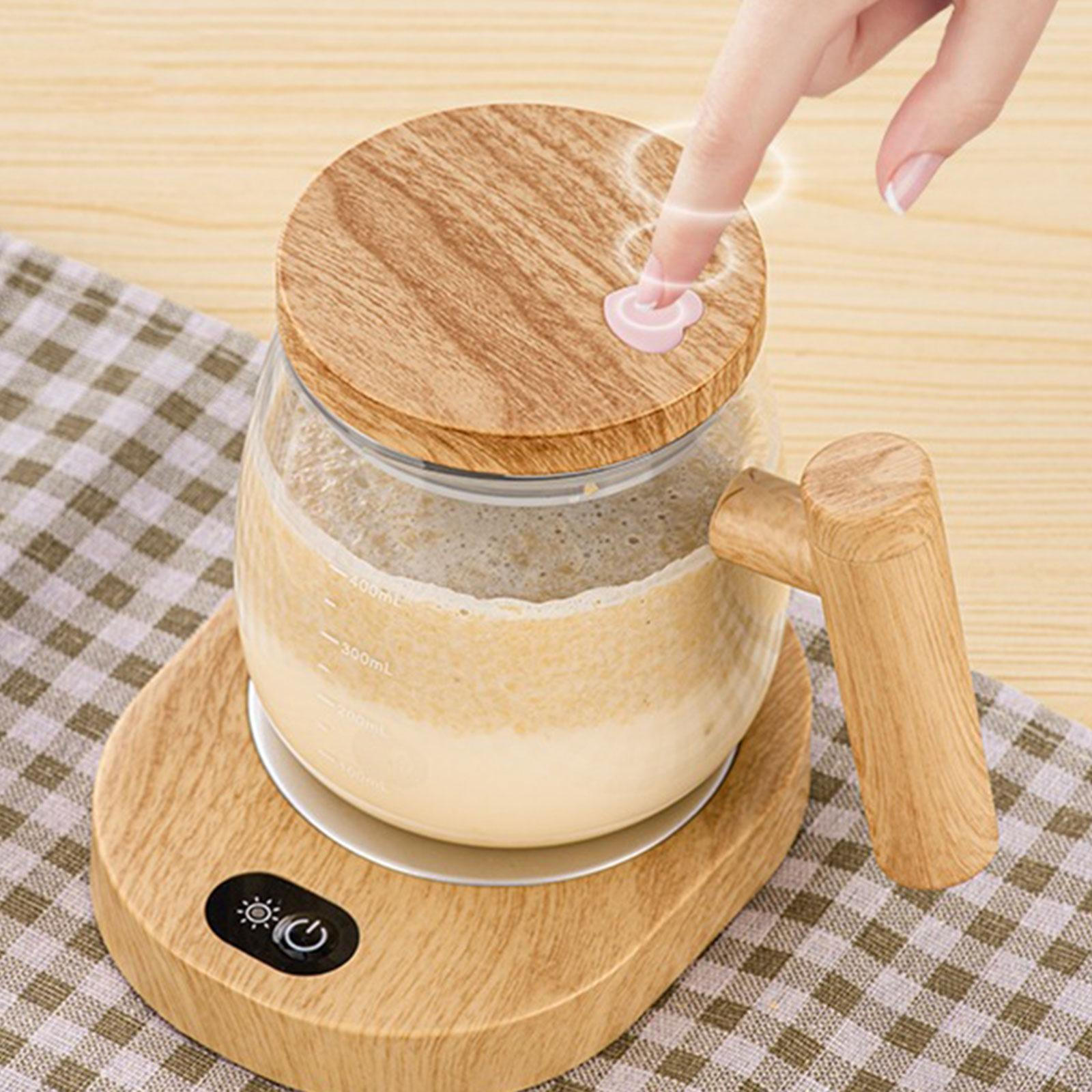 

Электрическая чашка для смешивания на 13,5 унций с крышкой, кружка-миксер, высокоскоростное автоматическое перемешивание для гостиной, офиса