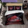 Set Biancheria da Letto a 3 Pezzi Sunderland Football Morbido Set Copripiumino con Federe Set Decorazione Camera da Letto per la Casa