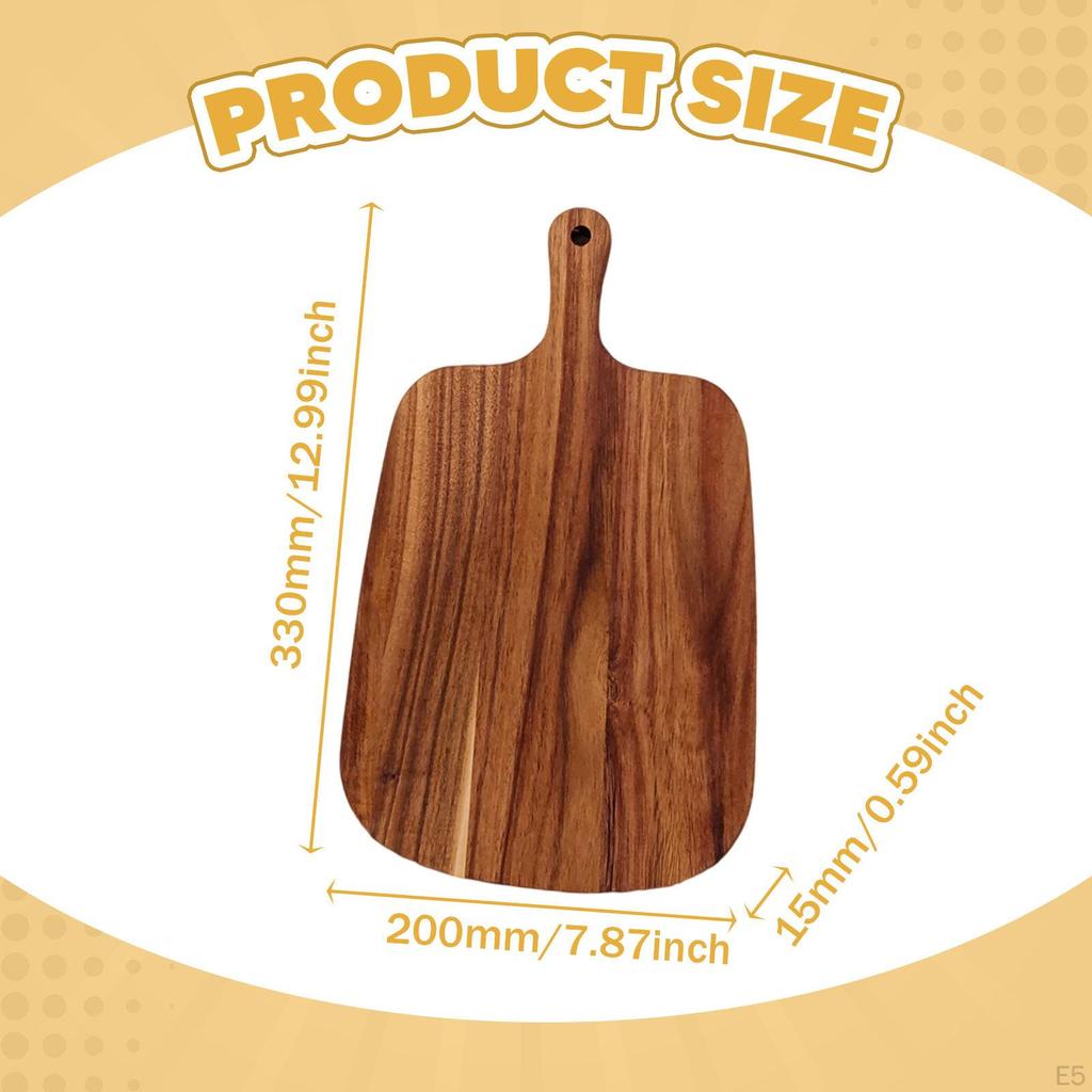 Akazienholz Schneidebrett Käse Küche Verwendung Arbeitsplatte Dekorativ mit Griff für Pizza