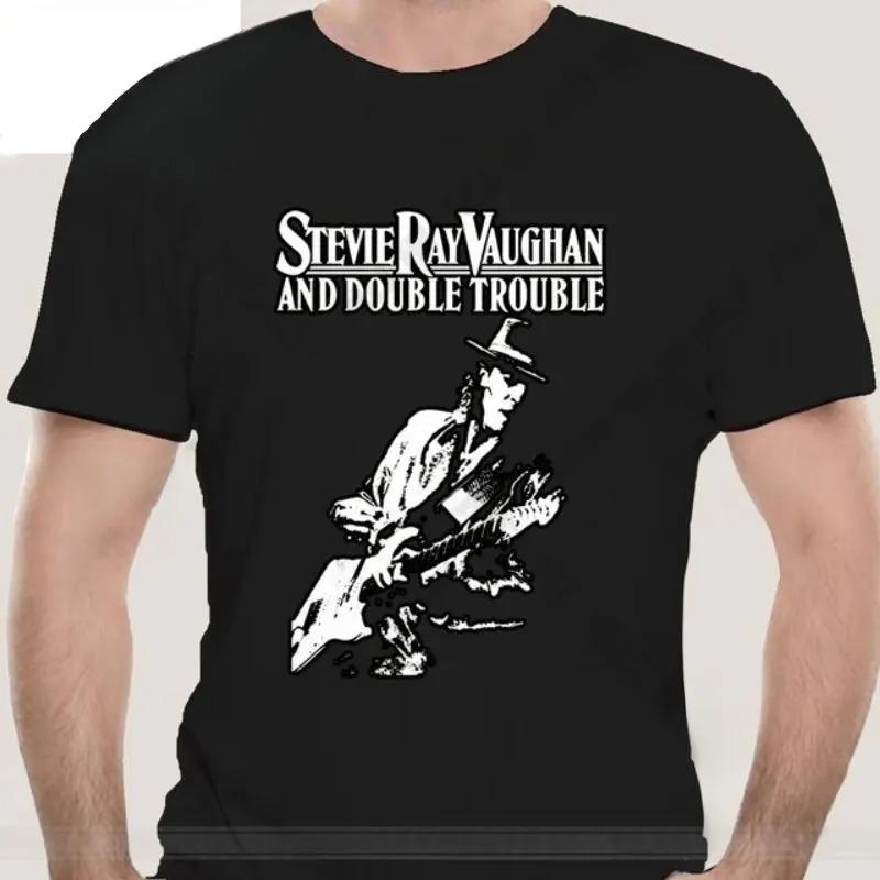 Men Women 100% Cotton Tee Stevie Ray Vaughan Guitar Blues Rock Legend SRV Unisex Graphic Print T Shirts Men Streetwear Clothing