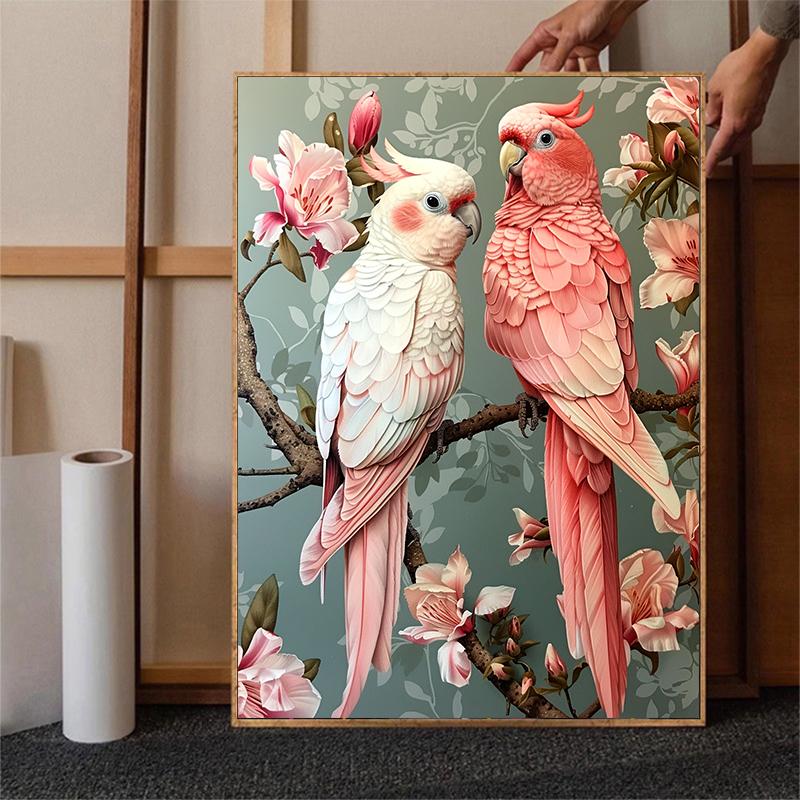 5d DIY Diamond Painting Cross Stitch Animal Parrot Handicrafts Diamond Embroidery Mosaic Flowers Full Round Drill Home Decor