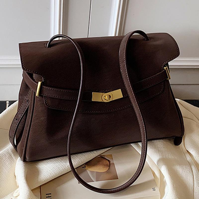 Achseltasche Damen Koreanische Mode Aktentasche 2026 Neu Herbst und Winter Nische Pendler Schulter Schräg Umhängetasche