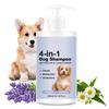 4-in-1 Beruhigendes Hundeshampoo - Reinigt, Pflegt, Glättet, Spendet Feuchtigkeit Mit Lavendel Kamille - Tierfreundliche Formel 300ml