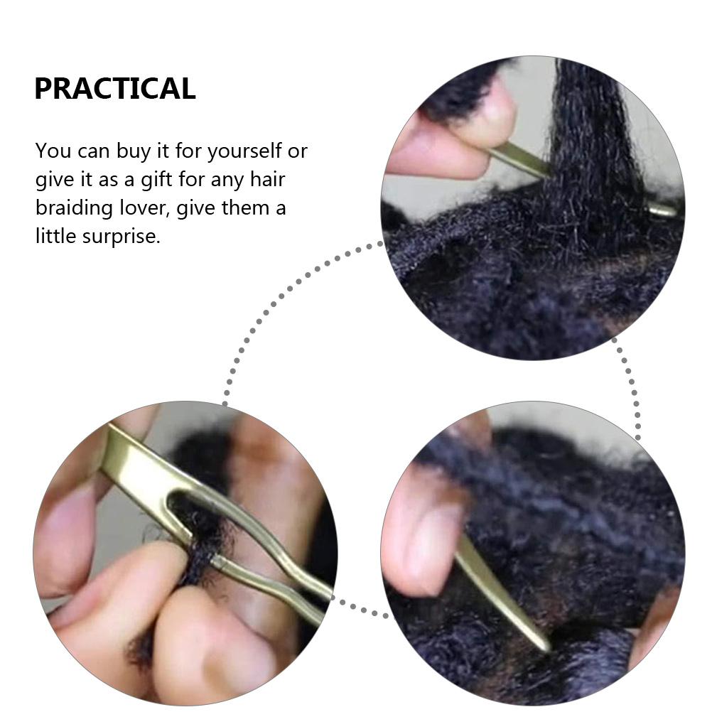 9 Pcs Dreadlocks Hair Piercing Pins Crochet Needle for Hooks Tools Dreads Small Interlocking Needles Fasten