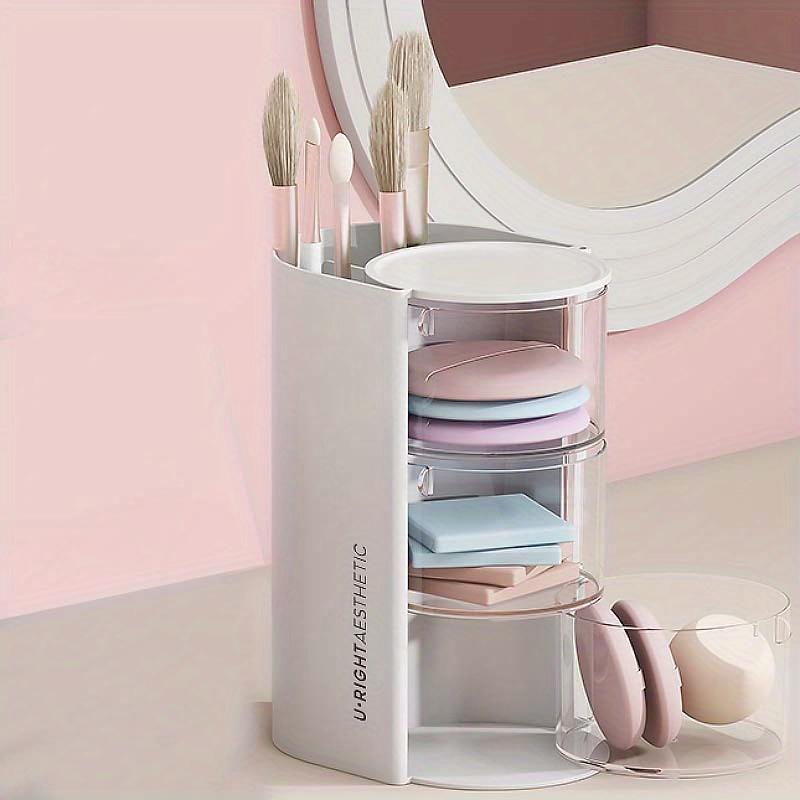 1 Stück Make-up PinselhalterMake-up Pinsel Organizer,Kosmetik Aufbewahrungs Organizer,Desktop Make-up Organizer für Make-up Pinsel,Beauty-Blender und Puderquasten