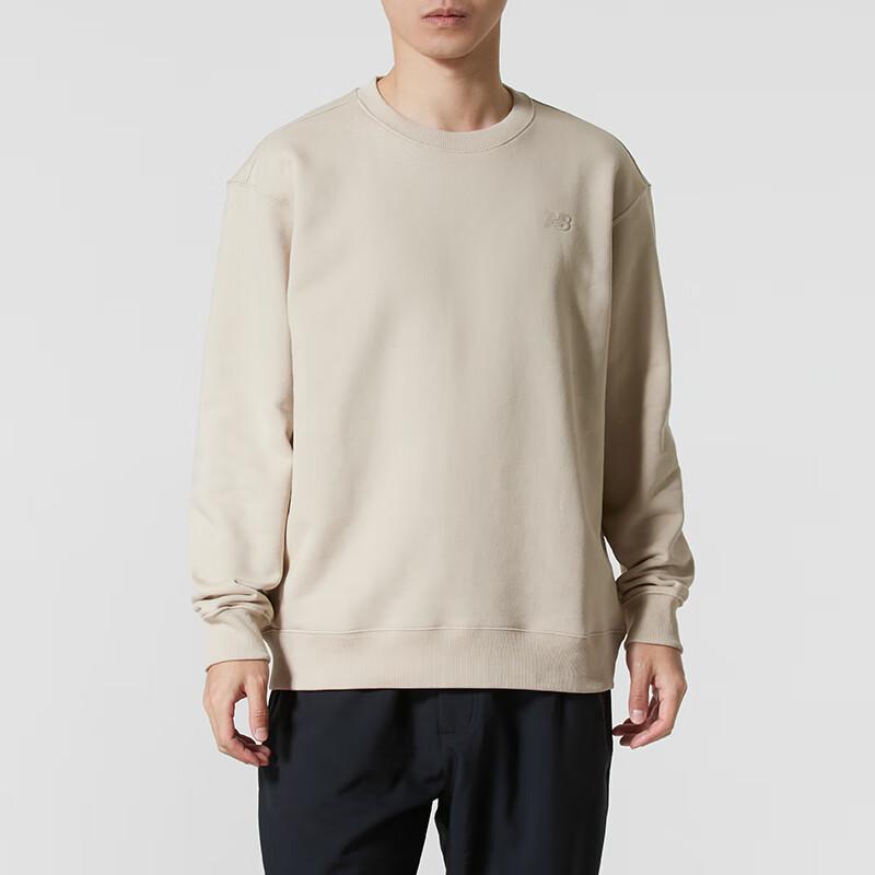 New Balance Sweatshirts Men's BEI Crew Neck Moderate Regular NCF41421-BEI