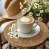 6/8PCS Handmade Natural Woven Round Placemat Set Durable Heat Resistant 30cm Table Mats for Dining Room Party Wedding Home Decor