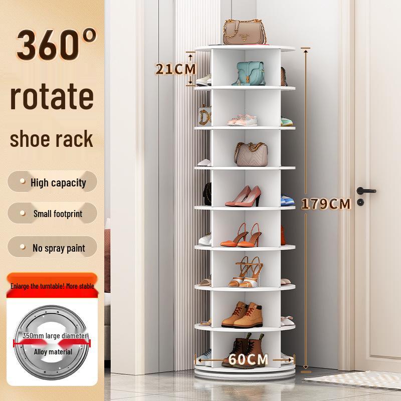 Multi-Layer Rotating Display Rack for Bags, Books, and Shoes