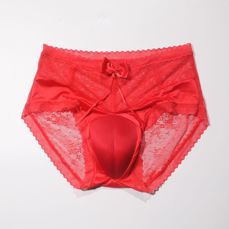 Sexy Spitze versteckte Slips Spaß große Größe gefälschte Girlboss Crossdressing Fengyin gefälschte Yin Slips Damen