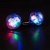 Colorful LED Earrings with Disco Balls Style Nightclub Earrings Plastic Texture Suitable for Party Wear and Clubbing Wear