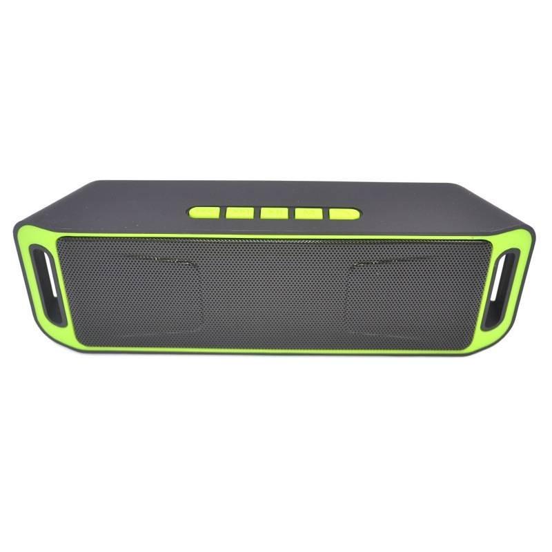 

Stylish Mini Bluetooth Speaker With Dual Channels And Usb Connectivity For Desktop And Car Use зелёный