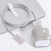 Sparkling Rhinestones Charging Protectors Set With TPU Cover And Cable Clip For 20W 18W Fast Charging Accessories