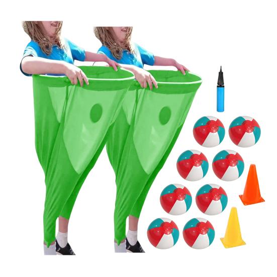 Hra na dvorek Granny Pants Set Obří venkovní hry s míči a kužely Zábavné trávníkové hry pro rodinná setkání, večírky, pikniky