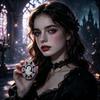 [Pre-order] Flower Knows Knight Unicorn Satin Blush Palette 5 Colors Long Lasting Natural Matte Shimmer Face Blusher Makeup