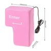 Desktop Pillow Big Enter Key USB Keyboard Computer Enter Key USB Vent Button  Office Supplies