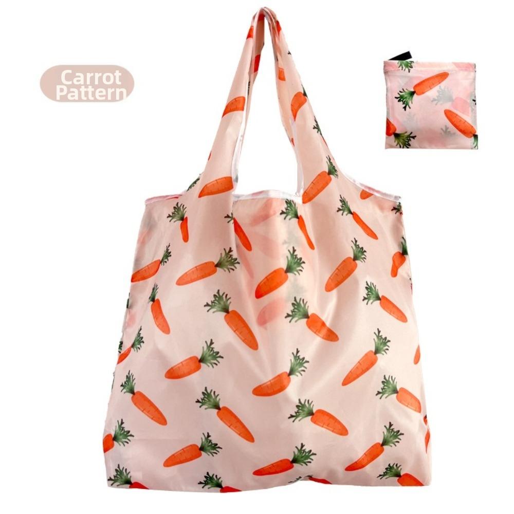 Printed Design Folding Shopping Bag Large Size Foldable Grocery Bag for Storage