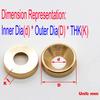 10pcs M3-M6 Brass/Copper Metal Washers: Countersunk & Flat Screw Gaskets (Meson Type), 8-14mm Outside Diameter