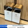 Commercial Large Stainless Steel Outdoor Trash Can for Parks and Streets