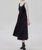 Maia Velvet Flower Dress - Black (Tencel T-Shirt Set)