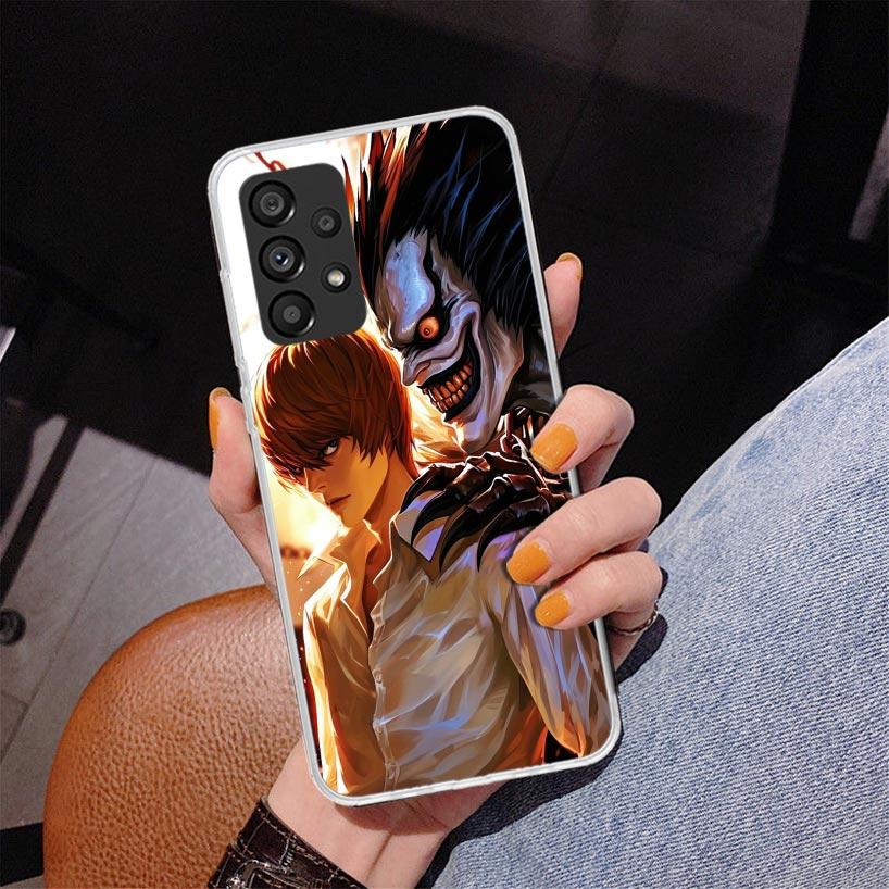 N-Note D-Death Yagami Light Phone Case For Samsung Galaxy A52 A32 A22 A12 A51 A31 A50S A30S A20S A10S Note 20 Ultra 10 Plus S10