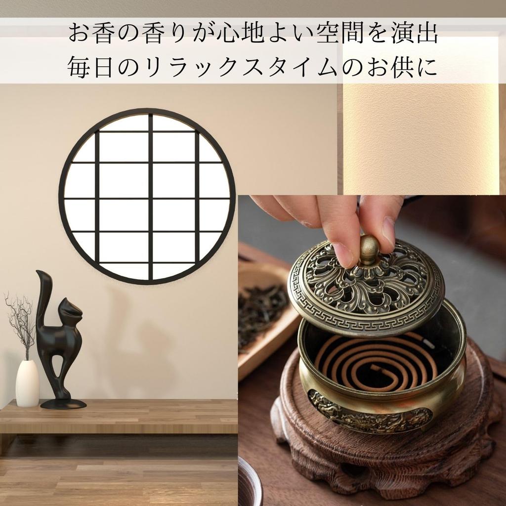 HARGIO Water Lily Design Lidded Metal Incense Burner Holder Alloy Japanese Style 7 X 7.5 Cm