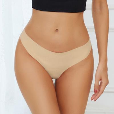 Nahtlose Damen-Tanga-Slips Niedrige Taille Unsichtbar Damen Trainingsunterwäsche Sexy Stretch Weich Atmungsaktiv Slips