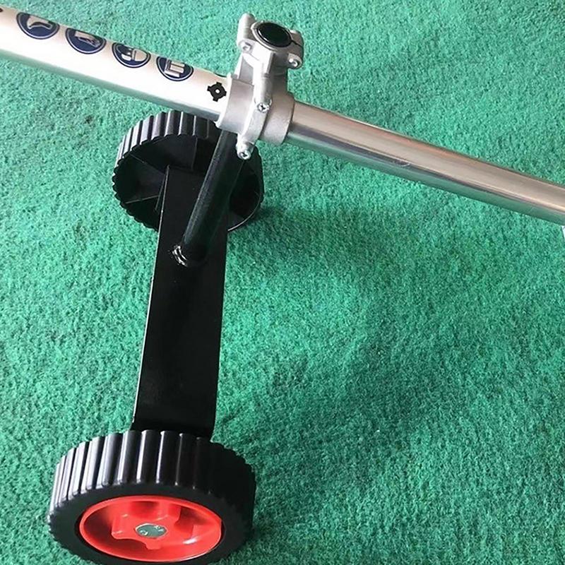 WeedTrimmer Auxiliary Wheels Lawn Mower Support Wheel Adjustable 26mm-28mm Walk Behind String Trimmer For WeedTrimmer