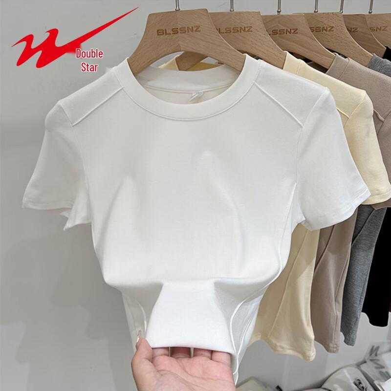 

Women s Slim Fit Fishbone Design Short Sleeve T-Shirt M
