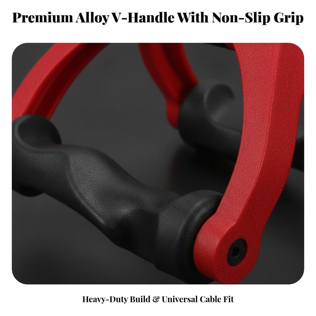 Heavy-Duty V-Shaped Cable Handle Ergonomic V-Bar Attachment Lat Pull