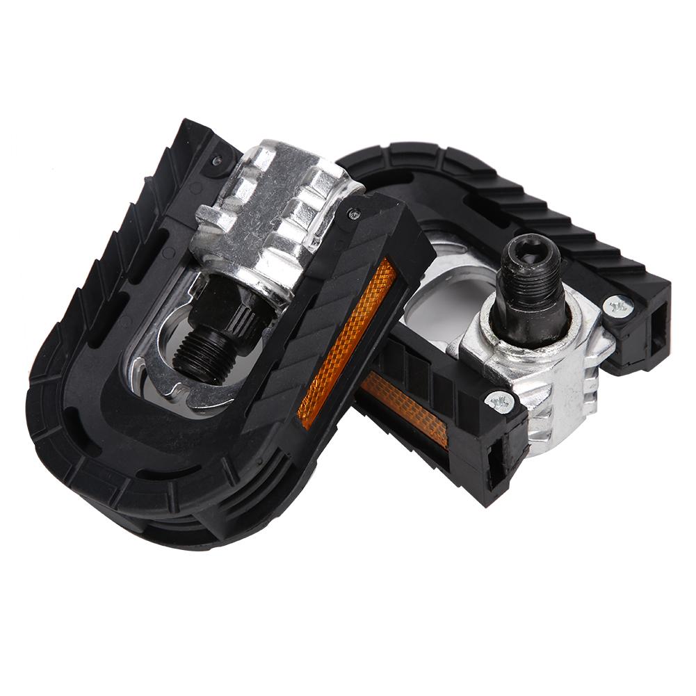 1 Pair Foldable Aluminum Alloy Road Mountain Bike Pedal Lightweight Bearing Pedals for Bicycle