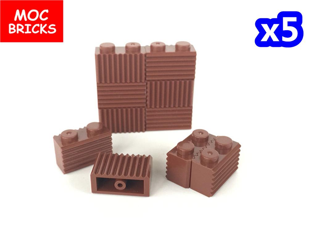 50pcs Brick 1x2 Including Grille in Dark gray 2877 Fitting Brick DO-IT-YOURSELF Construction Brick Particle Kid Toy Present