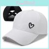 Baseball Womens Cap With Breathable And Cross Design Love Heart Embroidery