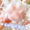 New Colorful Plush Cat Paw Shape Squeeze Toys Pink Tender Soft Muddy Texture Decompression Slow Rising Toys for Kids Adult
